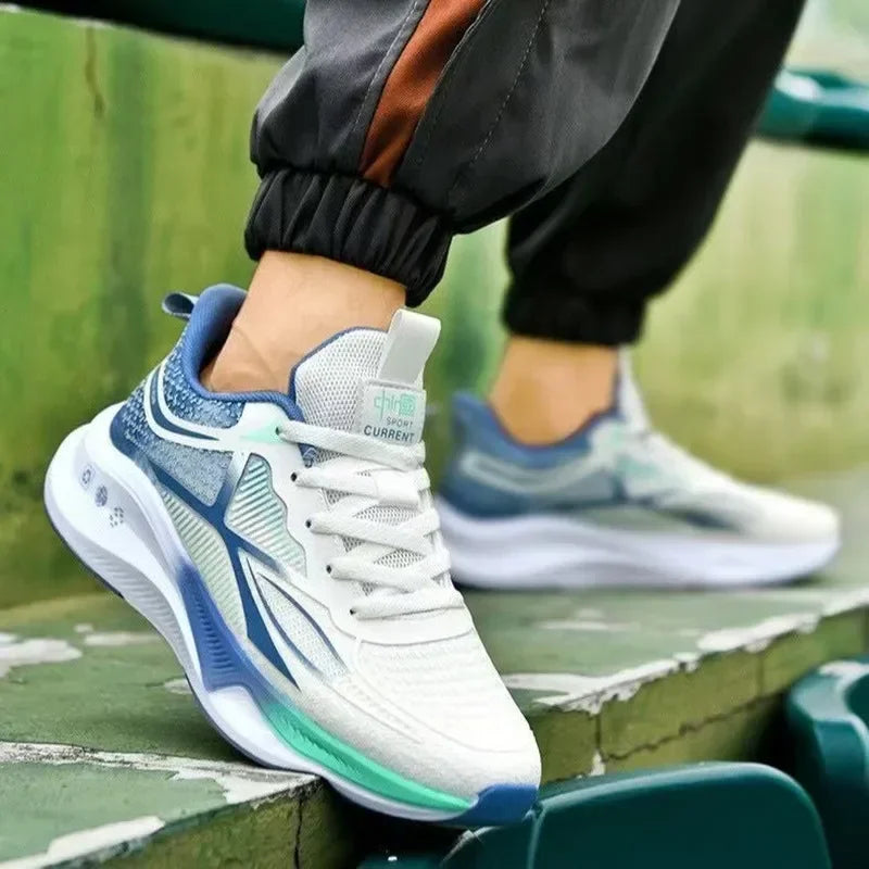 Men’s Lightweight Running & Walking Sneakers – Breathable Lace-Up